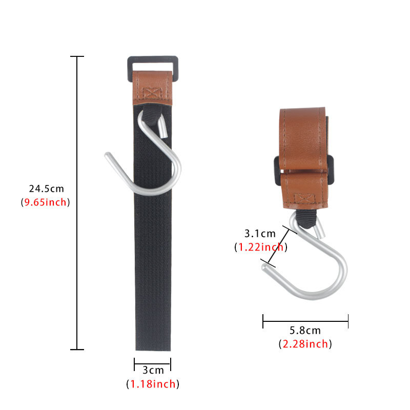 Kuka za kolica, S-oblik, univerzalna kompatibilnost, materijal: aluminijska legura + PU (Brend: New Wright)