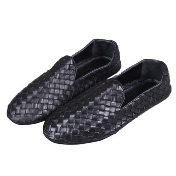 Muške mokasine od prave kože, bez vezica, prozračne, gumeni potplat, zaobljeni vrh