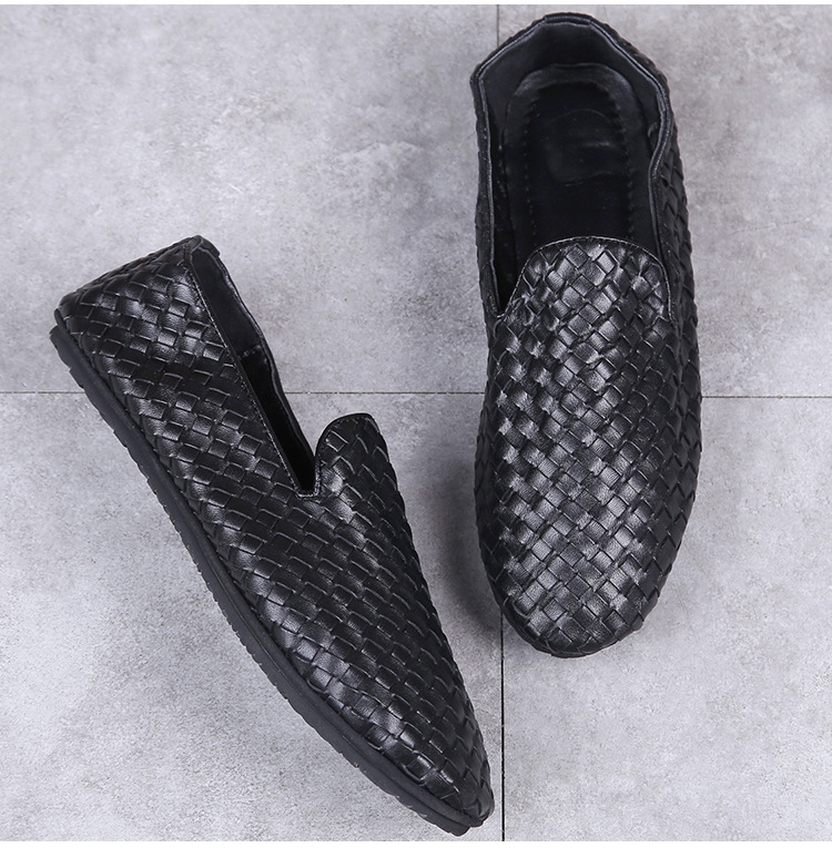 Muške mokasine od prave kože, bez vezica, prozračne, gumeni potplat, zaobljeni vrh