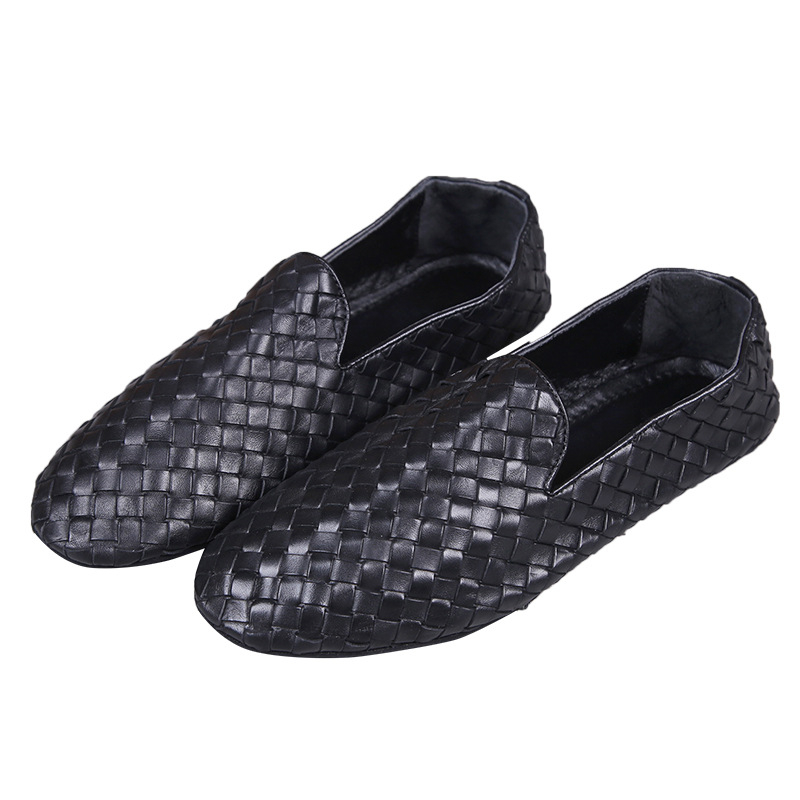 Muške mokasine od prave kože, bez vezica, prozračne, gumeni potplat, zaobljeni vrh