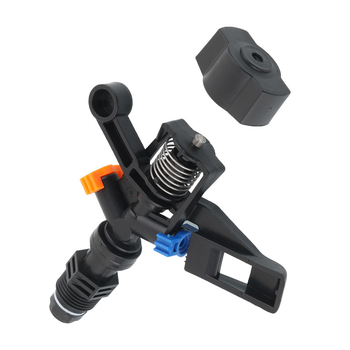 360° περιστρεφόμενος ψεκαστήρας πότισματος κήπων, τετραπλό διπλό ακροφύσιο, υλικό POM