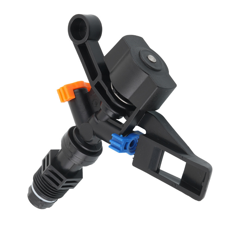 360° περιστρεφόμενος ψεκαστήρας πότισματος κήπων, τετραπλό διπλό ακροφύσιο, υλικό POM