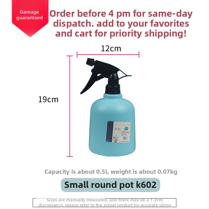 Dr. Flower plastična tlačna zalijevka za zalijevanje s magličastim raspršivanjem, otporna na eksplozije