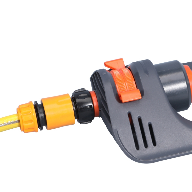 Rozprašovač na trávnik – 19-dierový automatický hojdač, otáčajúci výstrek, ABS materiál