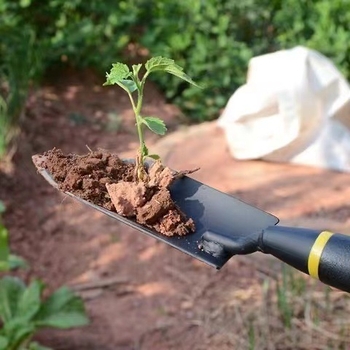 Honest Lopată de grădină din oțel mangan – Unealtă manuală pentru grădinărit, plantarea legumelor și florilor, afânarea solului