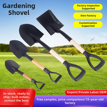 Záhradná lopata so špičatým štvorcovým ostrím pre vonkajšie použitie, ideálna na kopanie v piesku a snehu — Lusheng hardware