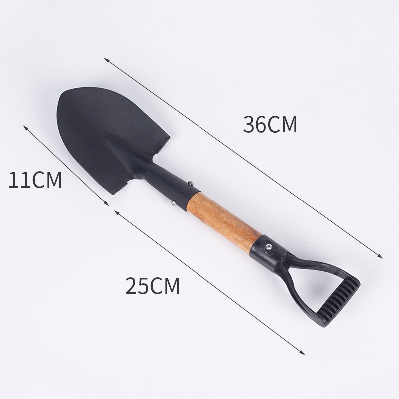 Градинарска лопата с остър квадратен връх за открита употреба — подходяща за копаене на пясък и сняг, марка Lusheng hardware