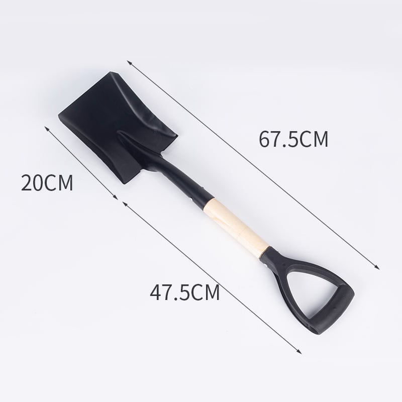 Градинарска лопата с остър квадратен връх за открита употреба — подходяща за копаене на пясък и сняг, марка Lusheng hardware