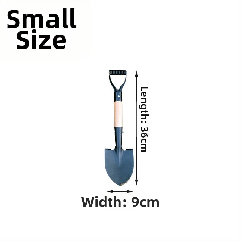 Sodo kastuvas su medine rankena, mangano plienas, daugiafunkcinis įrankis gėlėms ir daržovėms sodinti, žemės purtymui