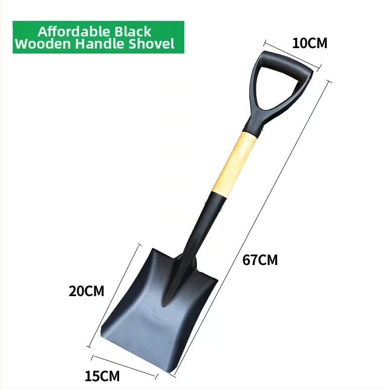 Sodo kastuvas su medine rankena, mangano plienas, daugiafunkcinis įrankis gėlėms ir daržovėms sodinti, žemės purtymui