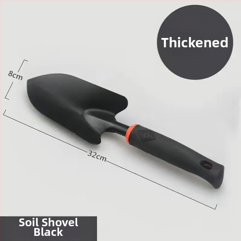 Sodo įrankis: dviejų funkcijų grėbliai, kastuvai ir kūlimo įrankis augalams sodinti