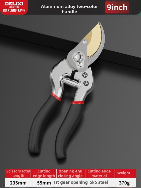 Delixi elektrilised pügamisriistad lillede ja viljapuude pügamiseks, aednikutöö tööriist, tööjõu säästmine