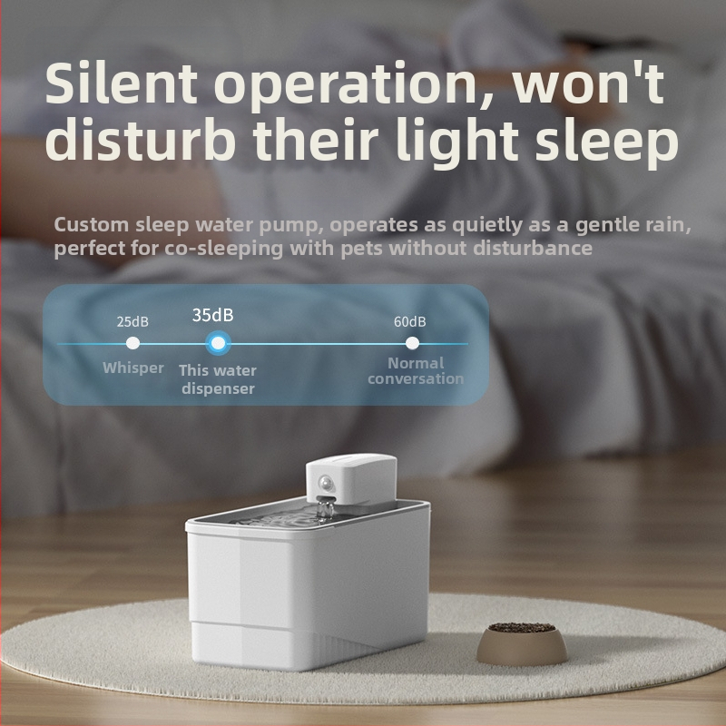 Dispenser de apă pentru animale NYSJ6038 — pentru câini și pisici, detașabil, greutate 780 g, categorie: vase pentru animale de companie