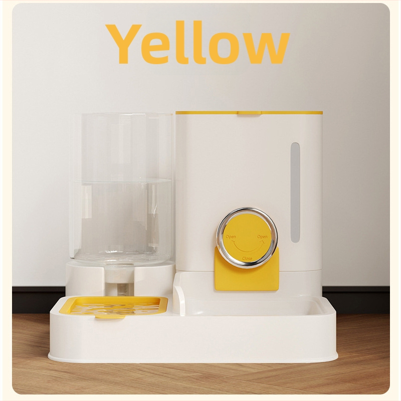 Automātiskais barotājs mājdzīvniekiem ar kaķa un suņa bļodu, ūdens un barība vienā, noņemams, 1100 g