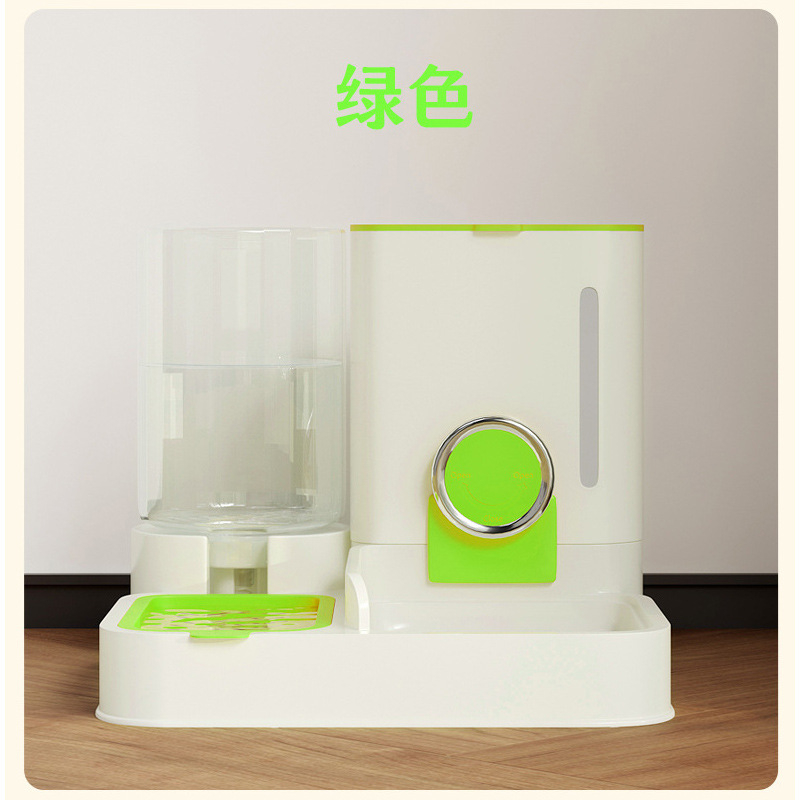 Automātiskais barotājs mājdzīvniekiem ar kaķa un suņa bļodu, ūdens un barība vienā, noņemams, 1100 g