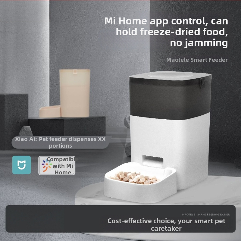 Automātiska barotava mājdzīvniekiem - laika taimeris, WiFi attālināta barošana, noņemams dizains, piemērots kaķiem un suņiem