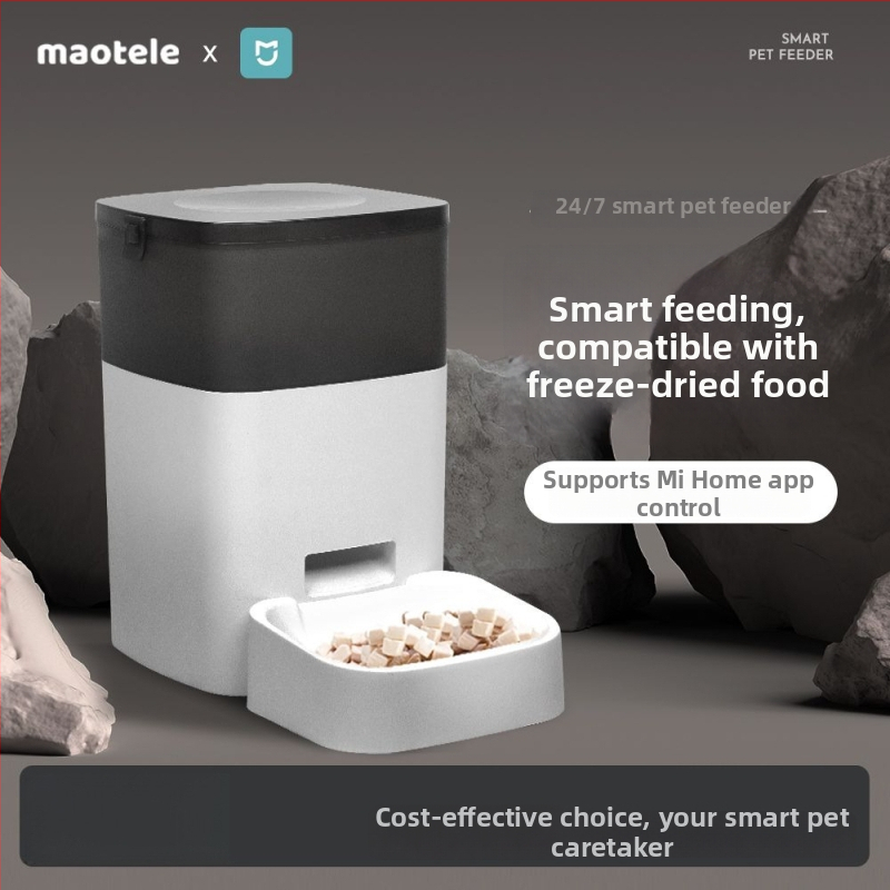 Automatinė šėrimo sistema naminiams - laiko nustatymas, WiFi nuotolinis šėrimas, atskiriamas dizainas, tinka katėms ir šunims