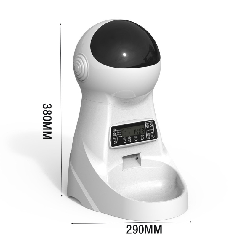 Automatinė gyvūnėlių lesyklėlė su nuimamais dizainu, programėlės valdymas, skirta šunims ir katėms (Enyi EY20230614)