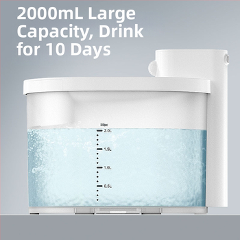 Kaķu ūdens dozators ar inteliģentu automātisko ciklu, noņemams, bezvadu sensors (nav nepieciešama lietotne)