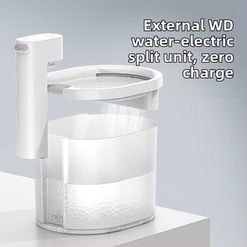 Kaķu ūdens dozators ar inteliģentu automātisko ciklu, noņemams, bezvadu sensors (nav nepieciešama lietotne)