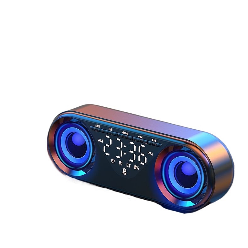 AI gudrs Bluetooth skaļrunis ar subwooferu, IPX7 ūdensizturīgs, frekvences diapazons 100 Hz–20 kHz, SNR ≥70 dB, bezvadu uzlāde