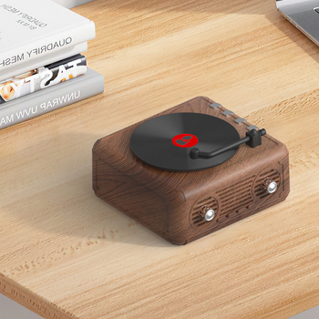 Retro mini bezvadu Bluetooth skaļrunis ar TF kartes slotu – 5W, iebūvēta 800-1000mAh baterija, Bluetooth 5.2, 60Hz-15kHz