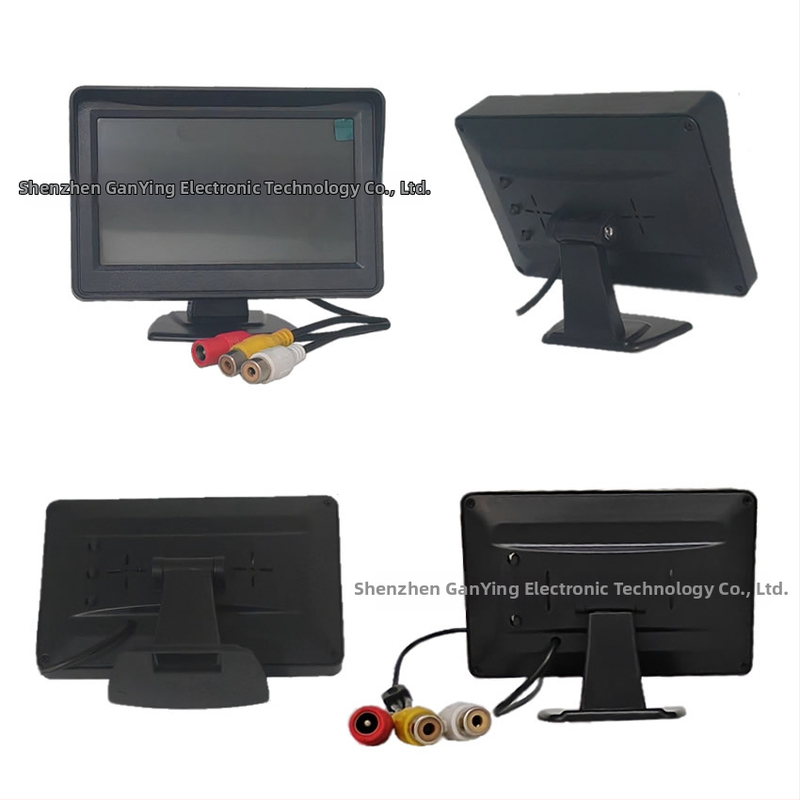 Automašīnas LCD monitors, CVBS ievade, 2-virzienu video pārslēgšana, RCA, modelis JL-YJC-4301-2