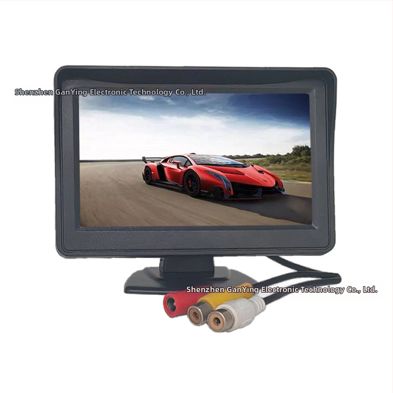 Automašīnas LCD monitors, CVBS ievade, 2-virzienu video pārslēgšana, RCA, modelis JL-YJC-4301-2