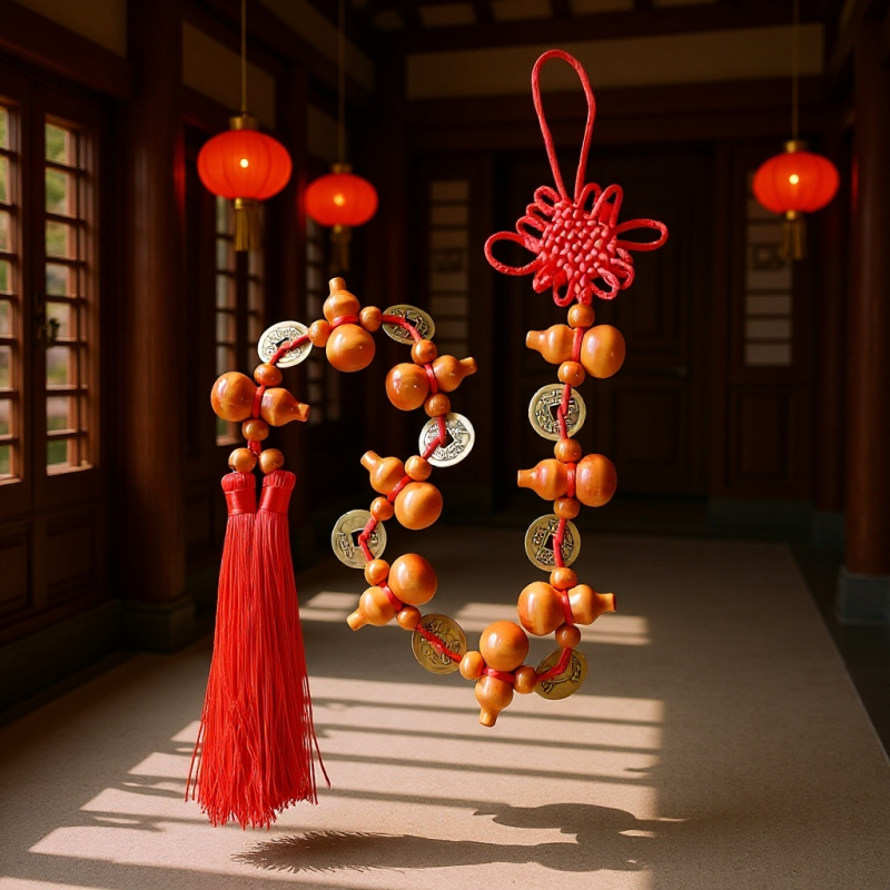 Drveni privjesak za unutarnju dekoraciju automobila, kineski tradicijski stil