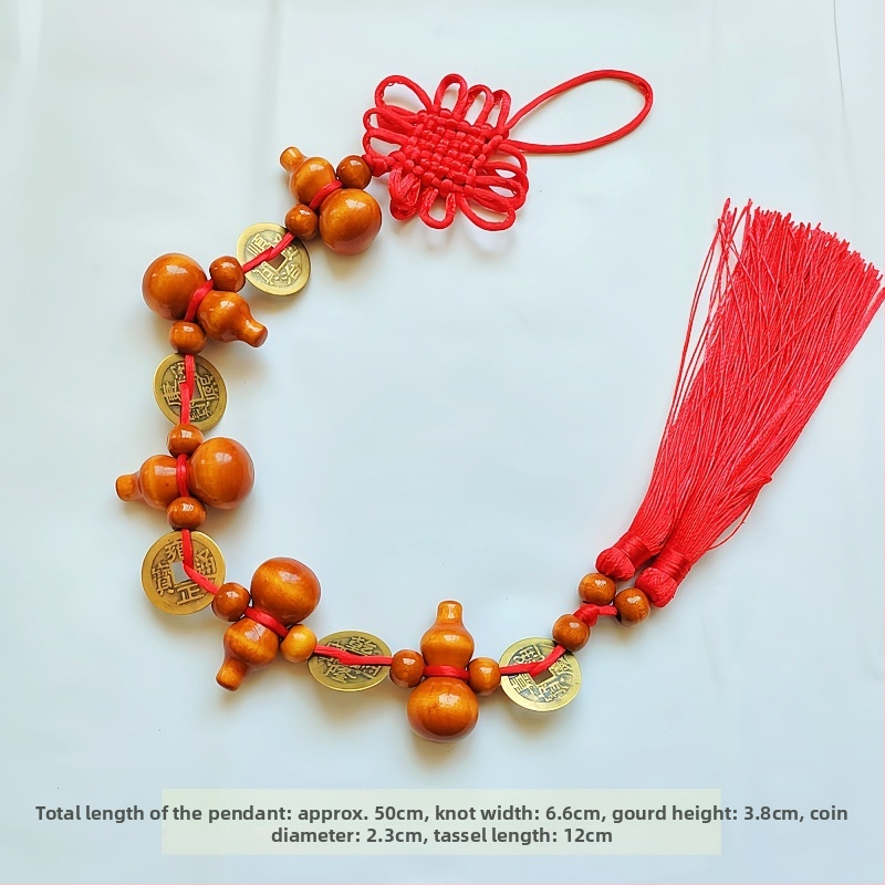 Drveni privjesak za unutarnju dekoraciju automobila, kineski tradicijski stil