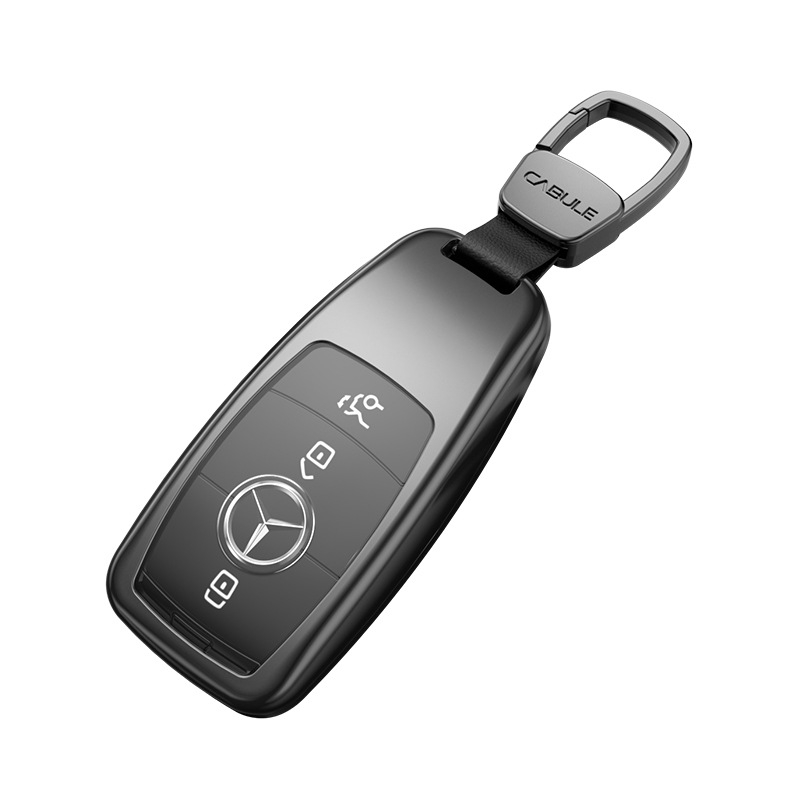 Κάλυμμα κλειδιού Mercedes-Benz από κράμα αλουμινίου | υψηλής ποιότητας, προσωποποιήσιμο, συμβατό με E-class, S-class, C260L, E200 σειρά
