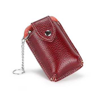 Odinė diržo raktų dėžutė - Modelis YT-K29, Užsegimas spaudimu, Vertikalus kvadrato formos dizainas