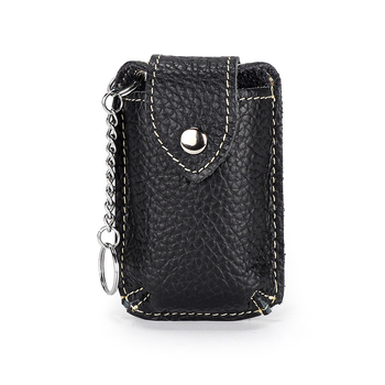 Odinė diržo raktų dėžutė - Modelis YT-K29, Užsegimas spaudimu, Vertikalus kvadrato formos dizainas