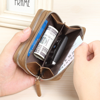 Raktų dėklas vyrams: natūrali oda, pirmojo sluoksnio galvijų oda, anti-fraud apsauga, miesto stilius