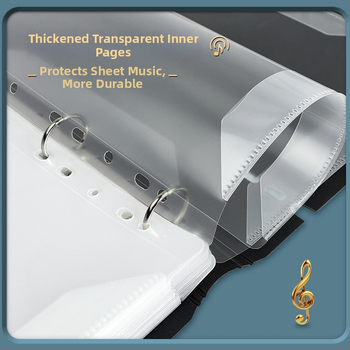 Muxi rain 15489 plastmasas daudzlapu partitūras klips ar neatspīdīgu virsmu