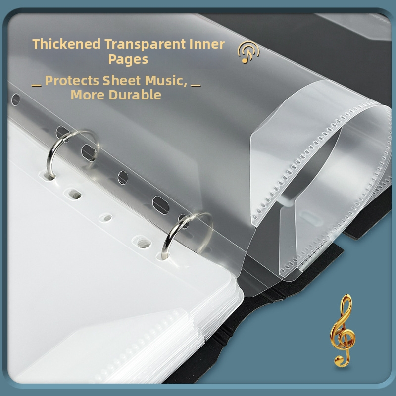 Muxi rain 15489 plastmasas daudzlapu partitūras klips ar neatspīdīgu virsmu