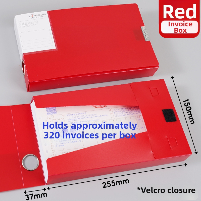 PP rēķinu mapes kaste, Invoice file box sērija, pielāgojams logotips un apstrāde