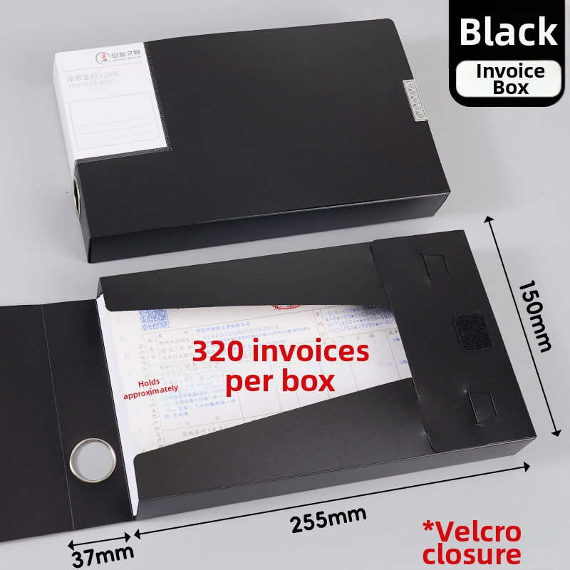 PP rēķinu mapes kaste, Invoice file box sērija, pielāgojams logotips un apstrāde