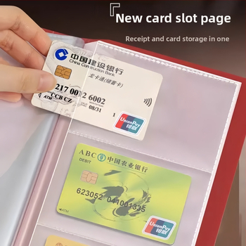 Depozītu kvītu uzglabāšanas albums, modelis ar saitēm, materiāls PP