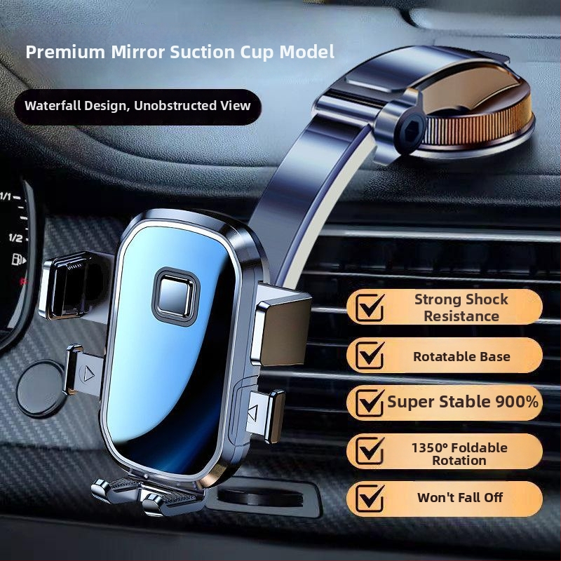 Suport pentru telefon auto cu ventuză, bază rotativă pe bord, universal pentru telefoane și navigație