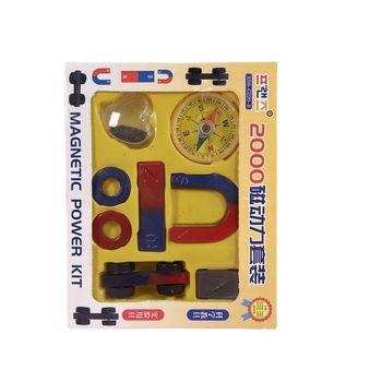 Fizika témájú mágneses játék-készlet DIY kísérletekhez, U-alakú mágnes, nem elektromos, 7–14 éveseknek