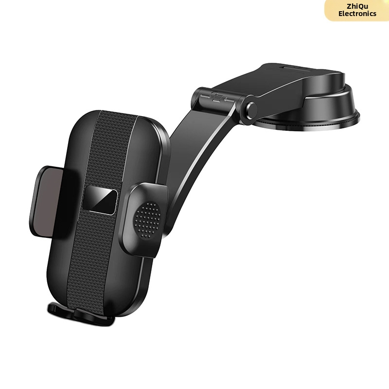 Suport universal pentru telefon auto cu bază de ventuză și suport de navigație rotativ