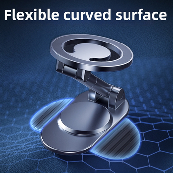 Θήκη κινητού αυτοκινήτου με MagSafe μαγνητικό στήριγμα, 360° περιστροφή, αναδιπλούμενο, εγκατάσταση στον ταμπλό με κόλλα