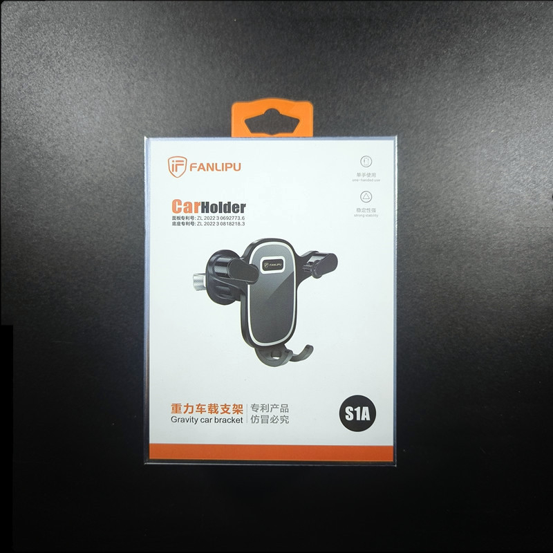 Универсален държач за телефон за автомобил, гравитационен монтаж върху въздуховод, вакуумна чашка