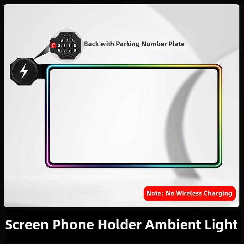 Držač za auto telefon s bežičnim punjenjem 15W, magnetski nosač, ambientno LED svjetlo, za instrument ploču Wuling Starlight