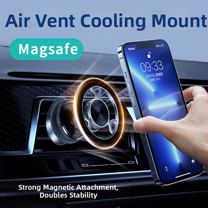 Auto magnetni držač za telefon, ugrađen u otvor za zrak, 360° rotacija, univerzalna kompatibilnost