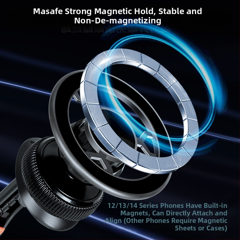 Auto magnetni držač za telefon, ugrađen u otvor za zrak, 360° rotacija, univerzalna kompatibilnost