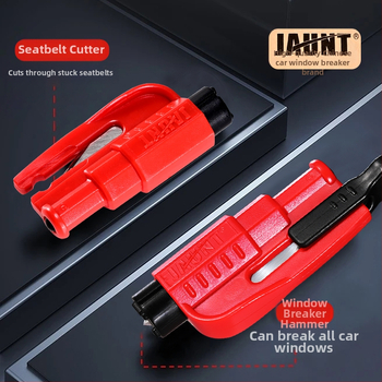 Automobilio langų laužtuvas – saugumo plaktukas | Prekės ženklas: Mairichi | Medžiaga: ABS + volframo plienas | Svoris: 0,19 kg | Daugiafunkcinis saugos plaktukas | Langų dūžimas per vieną sekundę