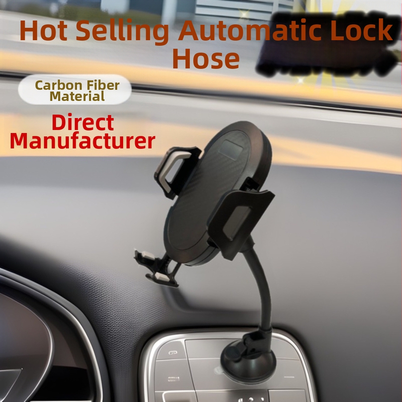 Držač za telefon u auto s dugom teleskopskom šipkom, usisna čašica, automatsko zaključavanje, kompatibilan s prednjim staklom