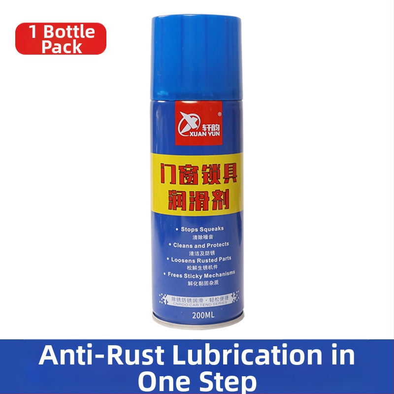Durų vyrų šarvu tepalas – triukšmo mažinimas ir korozijos prevencija; aktyvatorius; pagrindinės sudedamosios dalys: aktyvus; galiojimo laikas: 3 metai; prekės ženklas: Happy on the way